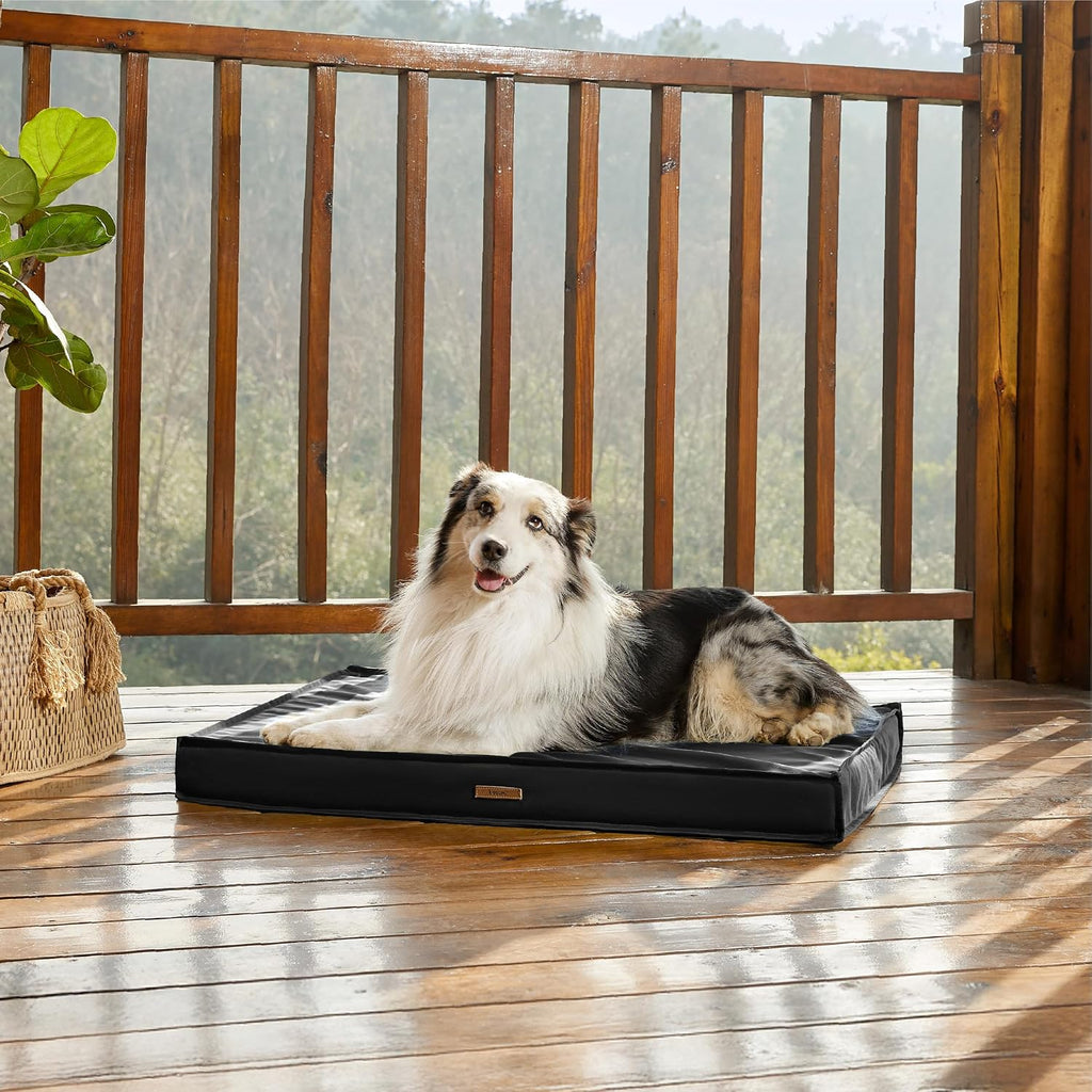 LE SURE Outdoor Waterproof Dog Beds Large Sized,Orthopedic Pet Mat,36x27In