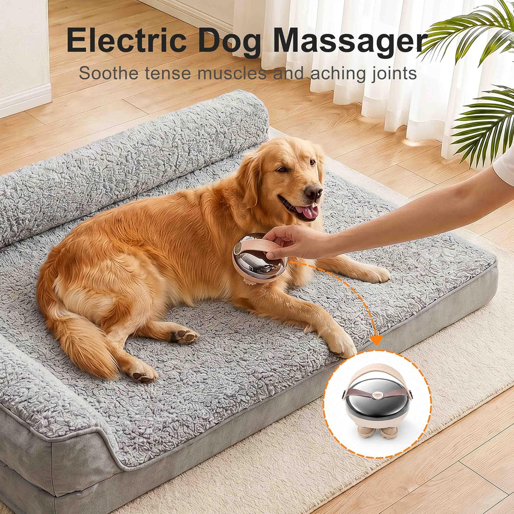 Orthopedic Dog Bed for Large Dog Senior Dog with Dog Massager, Pet Toys,36"
