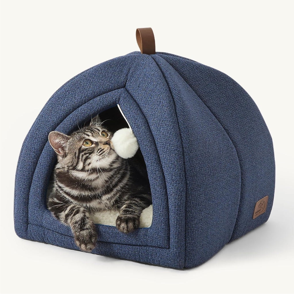 Bedsure 2in1 Cat Beds for Indoor Cats Cave for Kitten with Washable Pillow