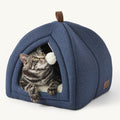 Bedsure 2in1 Cat Beds for Indoor Cats Cave for Kitten with Washable Pillow