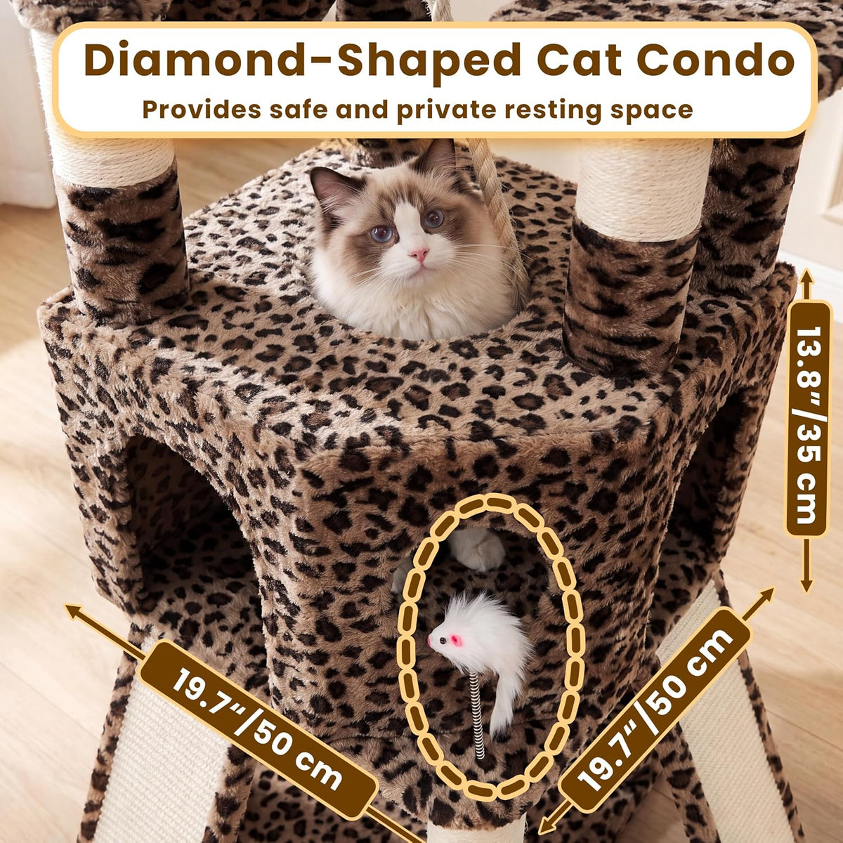Cat Tree, 81.1" Tall Heavy Duty Cat Tower for Large Cats VCT032BW