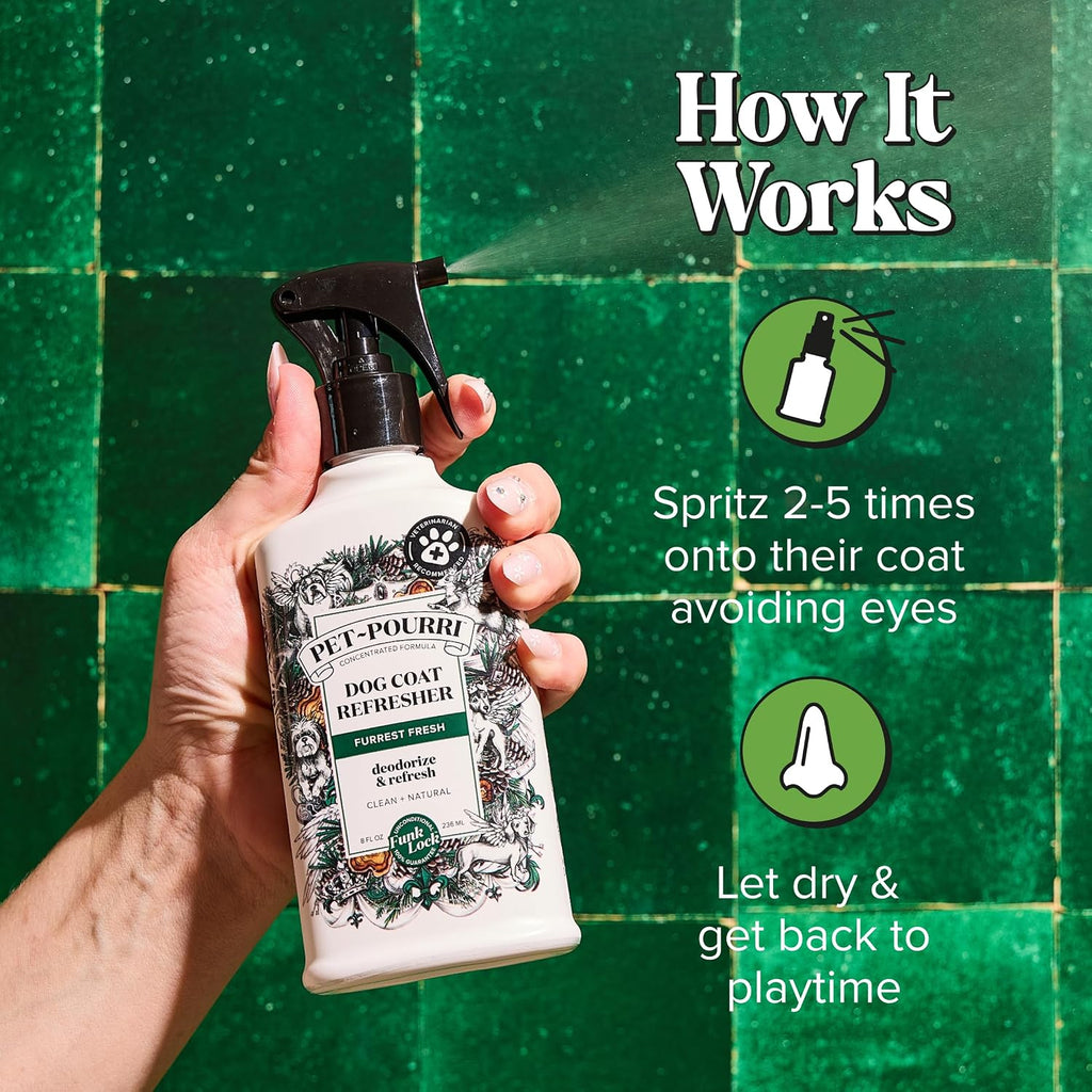 Poo-Pourri Furrest Fresh Dog Deodorizing Spray, 8 Fl Oz