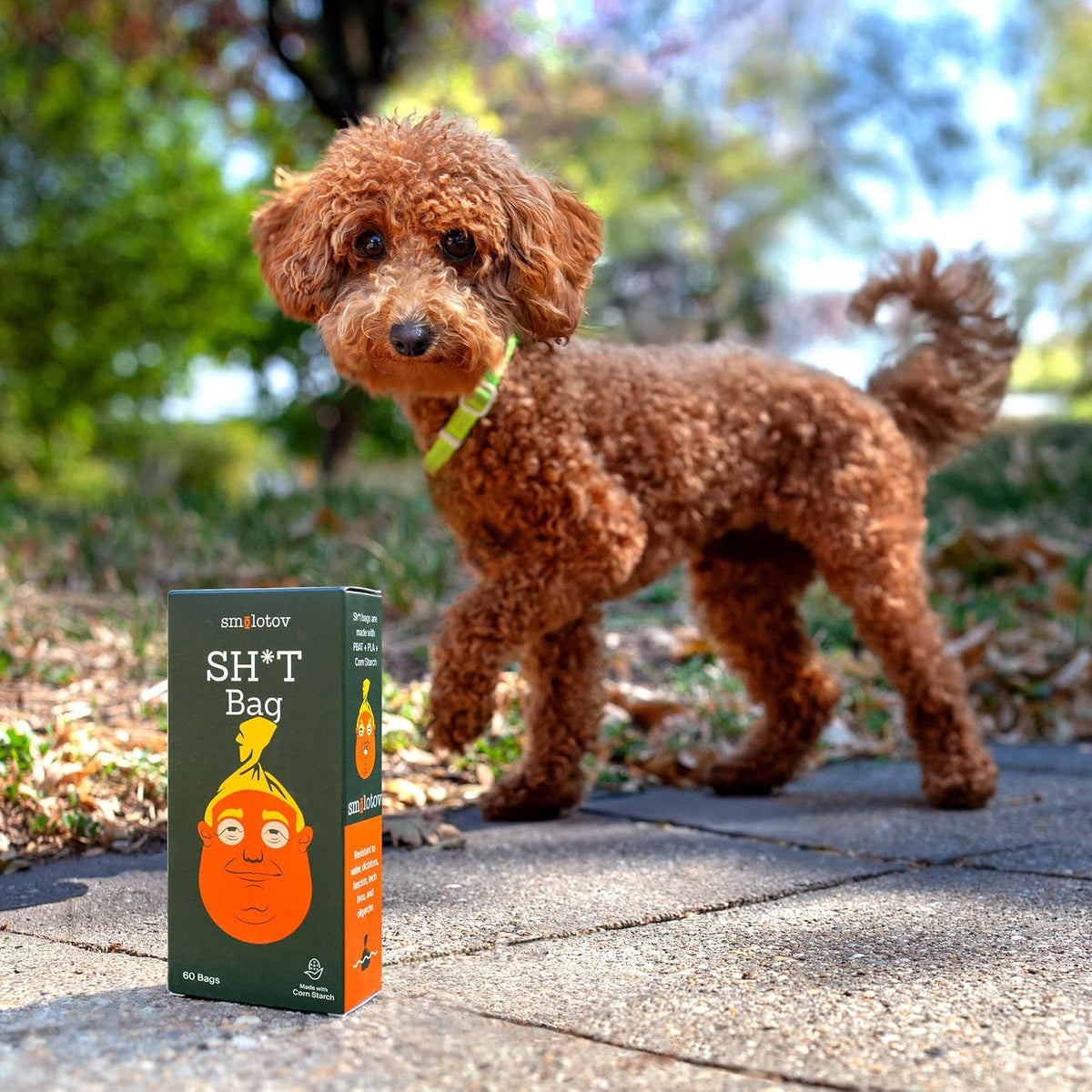 Dog Poop Bags Rolls, Unscented, Leakproof, Stable Genius, 60 Bags | The original viral bag — 4 pet waste refills, 15 per roll, easy tear-off. Unscented, 4 Rolls