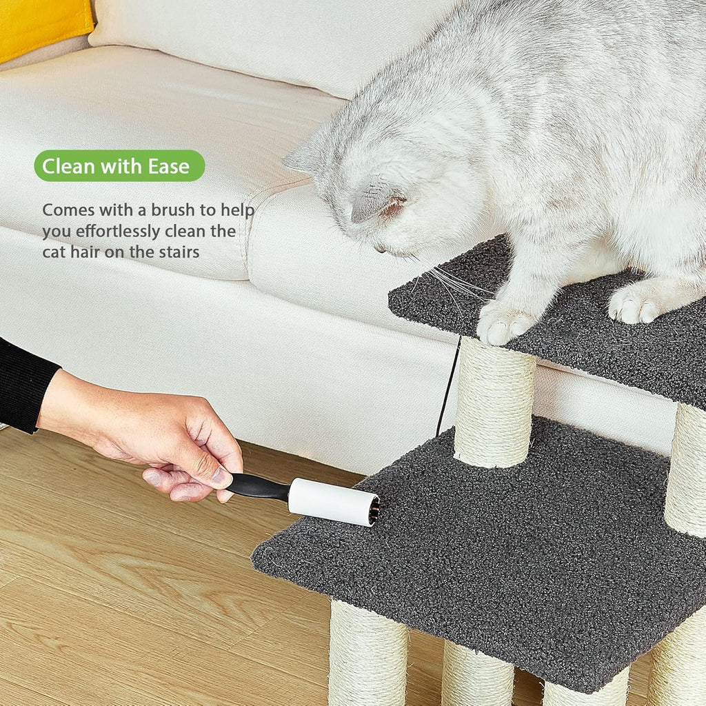 Pawque Dog Stairs & Cat Scratching Post Pet Steps for High Beds Couch