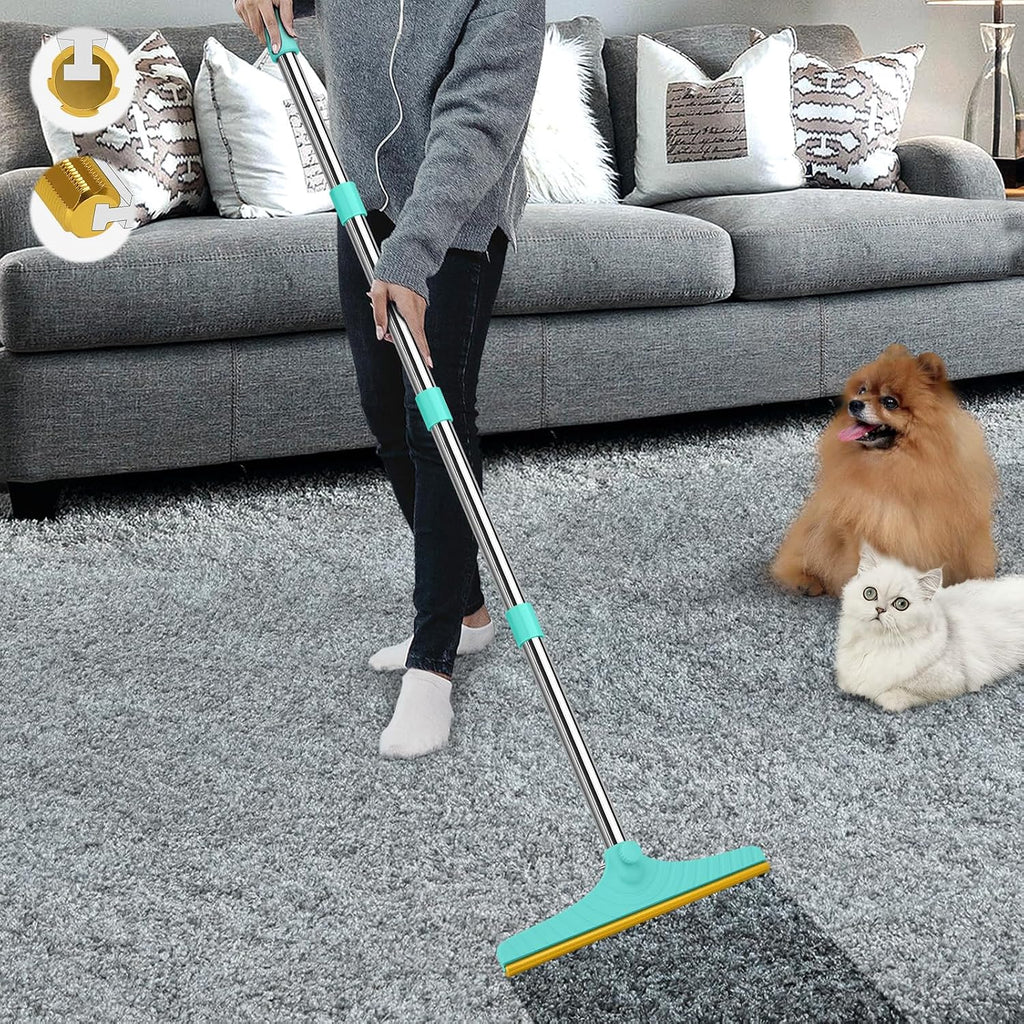 B-Land Carpet Rake for Pet Hair Removal, Reusable Carpet Scraper for Rug