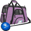 PetAmi Airline Approved Pet Carrier Cats & Small Dogs, Large Heather Purple