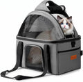 BurgeonNest Top-Expandable Cat Carrier with Full-Open Canopy, Up to 15 lbs