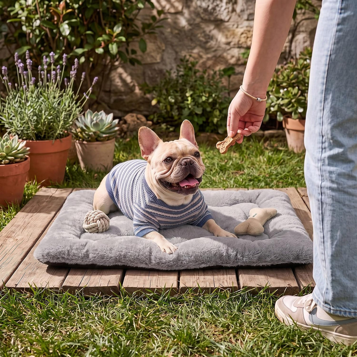 Dog Bed 30" for Metal Crate Pad, Washable Kennel Mat for Medium Dogs & Pets