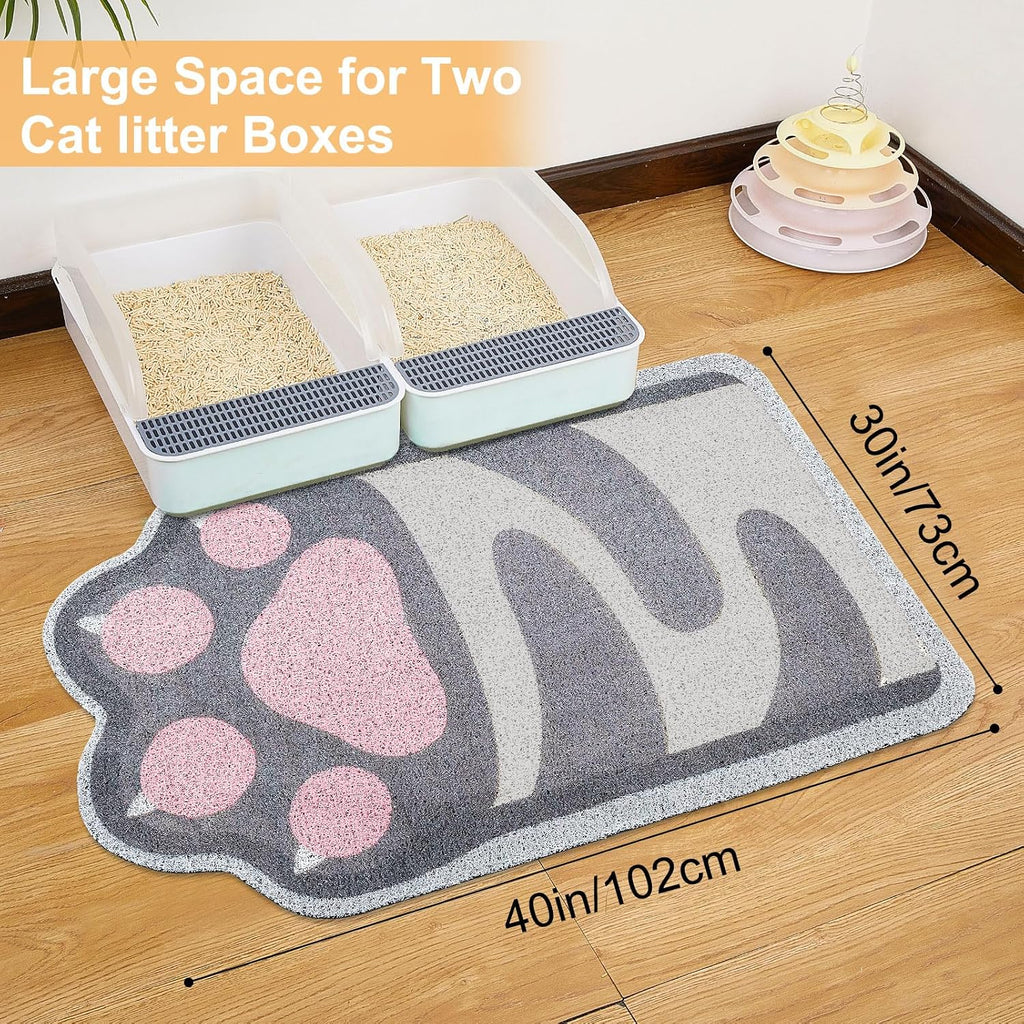 Unicorn Catcher Large Cat Litter Mat, 40"x30" Litter Trapping Mat
