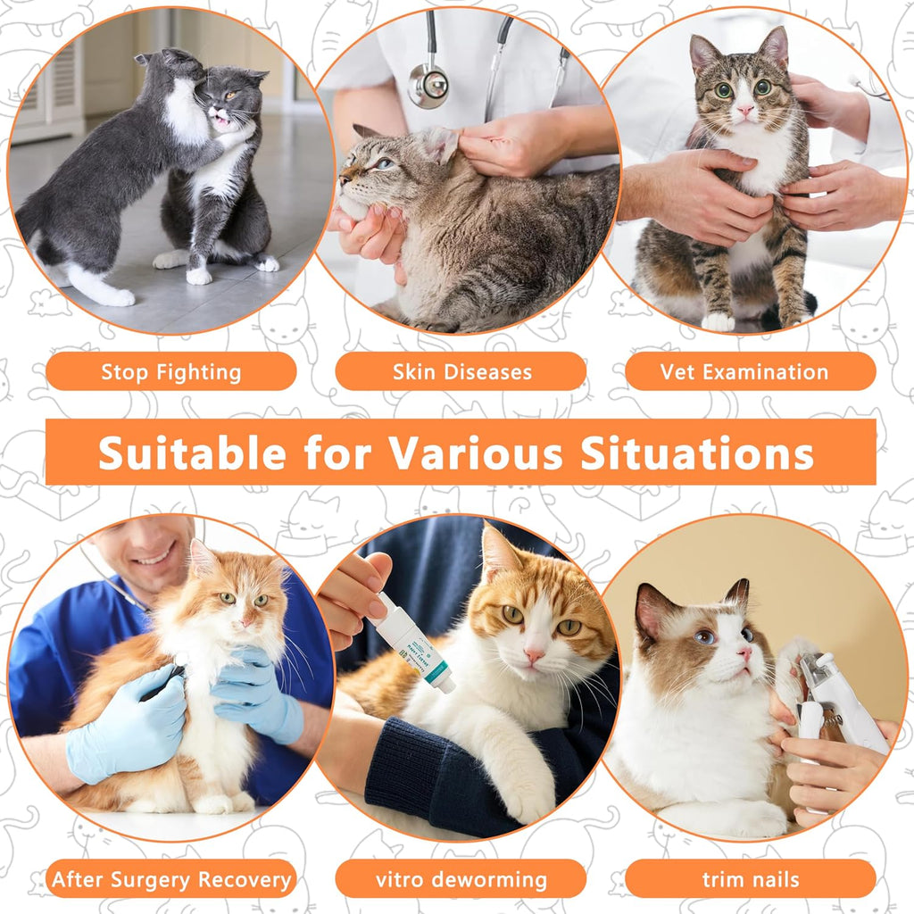 Soft Cat Cone Collar After Surgery,Cat Recovery Collar,Orange,Large