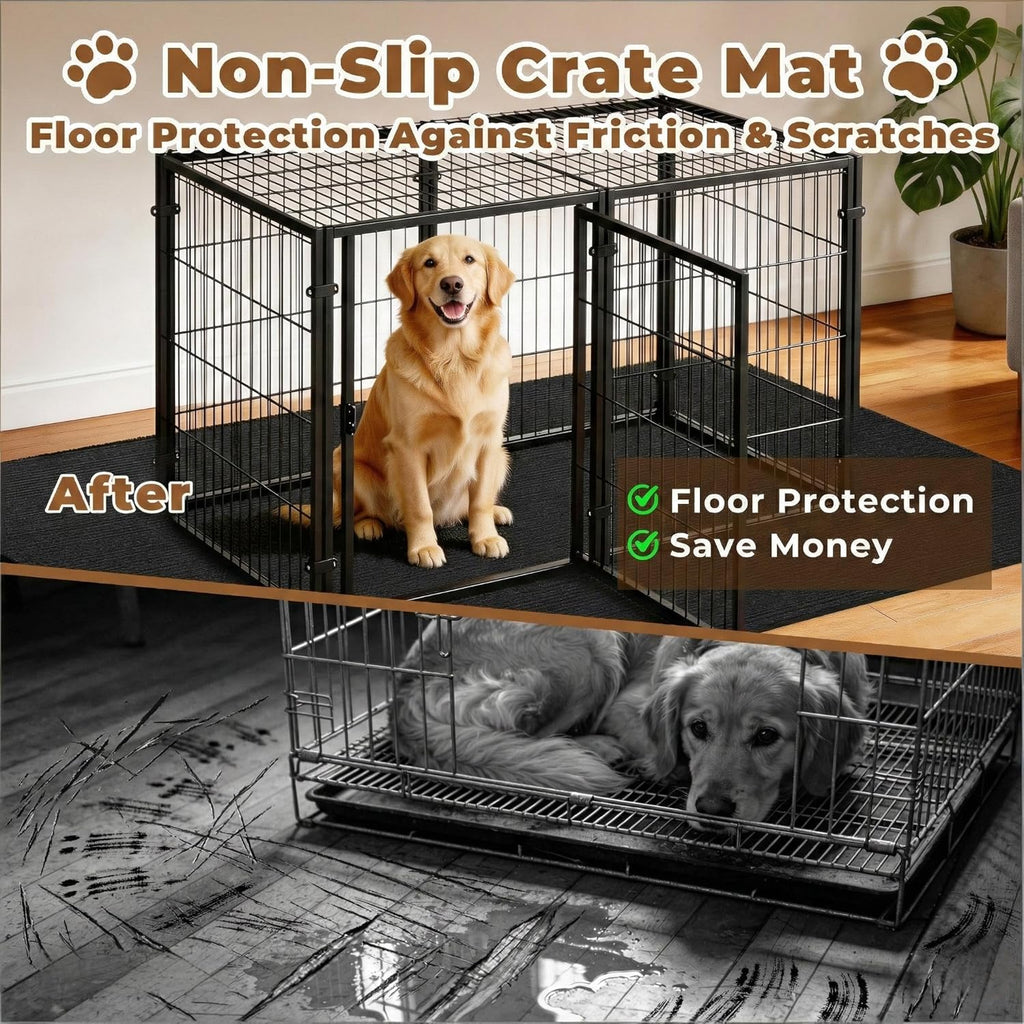 Dog Crate Mat, 29 in X 50 in Dog Playpen Mat Kennel Mat