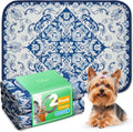 FXW Washable Pee Pads for Dogs, Super Absorbent, 17" x 23", 2 Packs | Machine washable, Non-slip backing