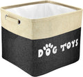 PET ARTIST Dog Toy Basket, Large Collapsible, Black, L:15"x13"x12"