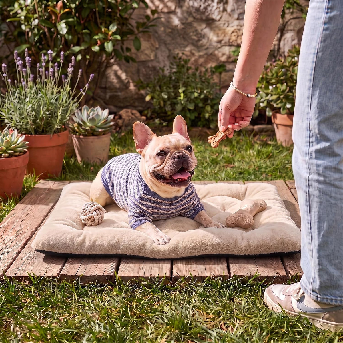 Dog Bed 30" for Metal Crate Pad, Washable Kennel Mat for Medium Dogs & Pets