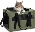 Pecute Cat Carrier Stable, Pet Carrier with Privacy Partition,Green