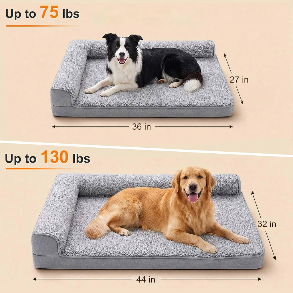 Orthopedic Dog Bed for Large Dog Senior Dog with Dog Massager, Pet Toys,36"