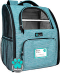 PetAmi Dog Backpack Carrier Airline Approved Cat Pet Puppy Bag, Turquoise