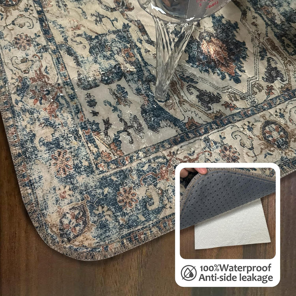 Washable Pee Pads for Dogs, Reusable Puppy Potty Training Pads, Ultra-Absorbent Thick Waterproof Leak-Proof Non-Slip Pads & Mat for Crate, Playpen, Floor, Whelping & Housebreaking , 1 Pack 72"x72"