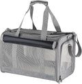 Large cat Carrier Pet Carrier Dog Carrier for Cats Dogs Soft Sided Cat Travel Carrier Airline Approved Rabbit Carrier Reptile Carrier Small Animal Carriers Kitten Carrier(Large Grey)