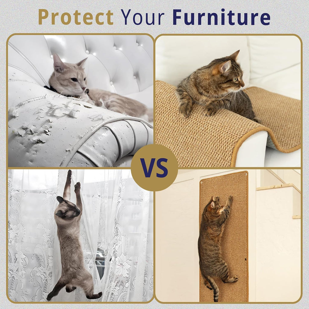 Cat Wall Climbing Carpet - Cat Wall Scratcher 50" x 17" with Fixed Nails