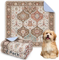 INVENHO 2PACK Washable Pee Pads for Dogs, Reusable Dog Pads Upgrade Non-Slip Dog Pee Pads Heavy Absorbency Puppy Pee Pads Quick Dry Whelping Pads/Waterproof Puppy Training Pad