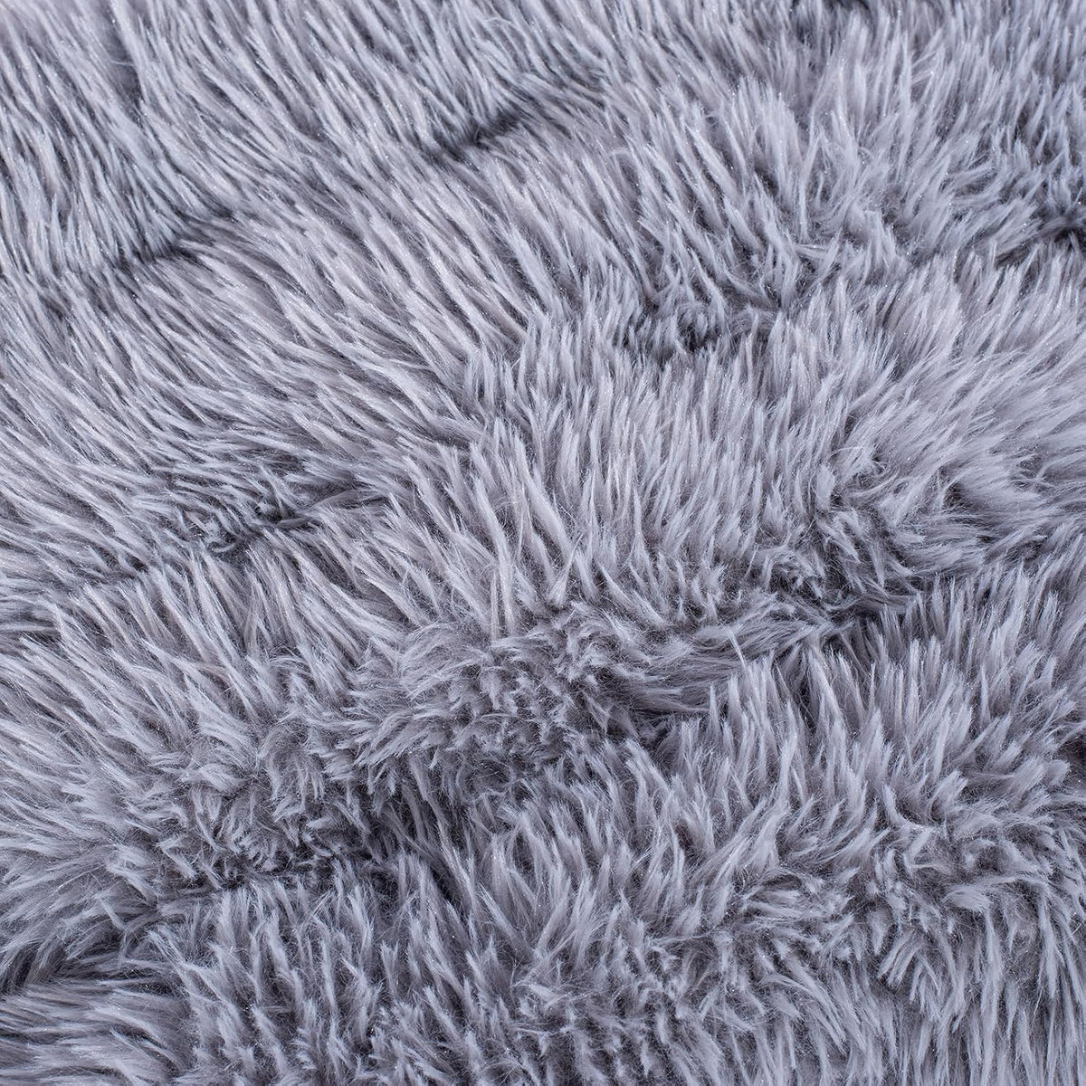 Machine Washable Dog Bed, Deluxe Plush Dog Crate Pad and Cat Bed, Anti-Slip Bottom Kennel Pad Mat, Fuzzy Pet Beds for Large, Medium, Small Dogs Breeds (Grey, 36.0" L x 24.0" W x 3.0" Th x 1 Pack)