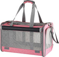 Dog & Cat Soft-Sided Carriers - Large, Travel Bag, Pink