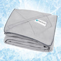 PetAmi Cooling Dog Blanket Lightweight Summer for Pet Cat 29x40 Light Grey