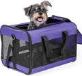 Conlun Dog Carrier Soft Sided, Large Cat Carrier,Purple L