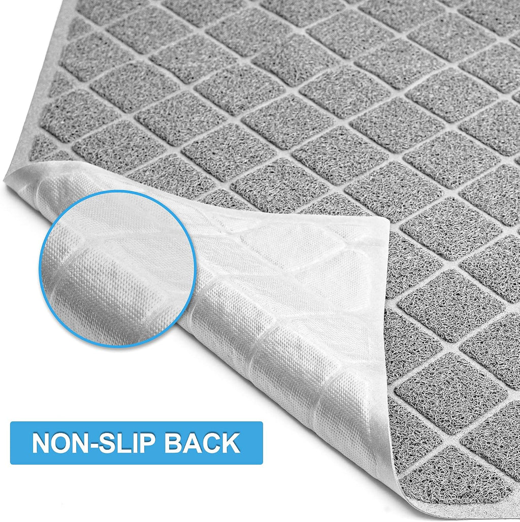 Niubya Premium Cat Litter Mat, Litter Box Mat with Non-Slip and Waterproof Backing, Litter Trapping Mat Soft on Kitty Paws and Easy to Clean, Cat Mat Traps Litter from Box