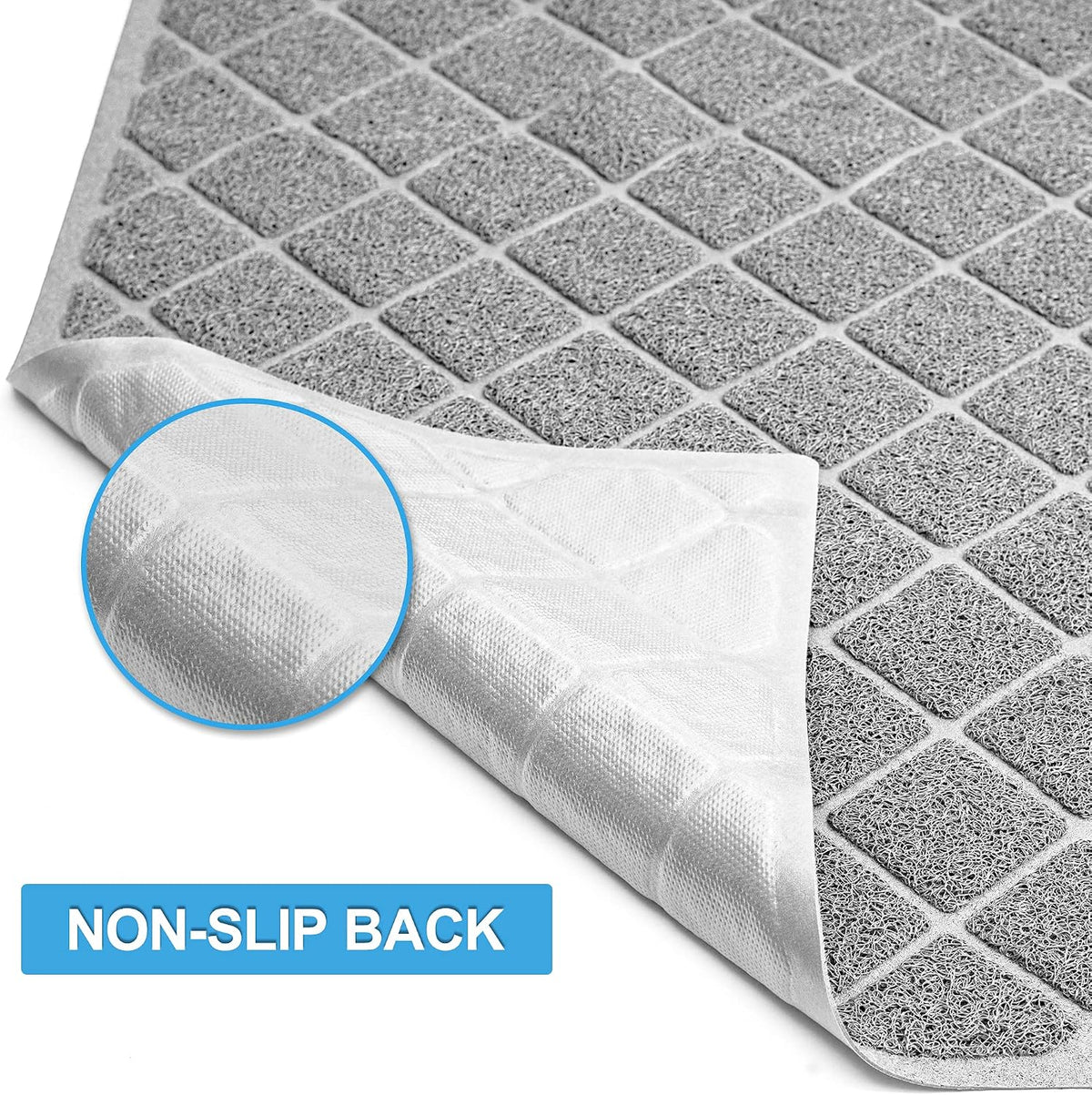 Niubya Premium Cat Litter Mat, Litter Box Mat with Non-Slip and Waterproof Backing, Litter Trapping Mat Soft on Kitty Paws and Easy to Clean, Cat Mat Traps Litter from Box