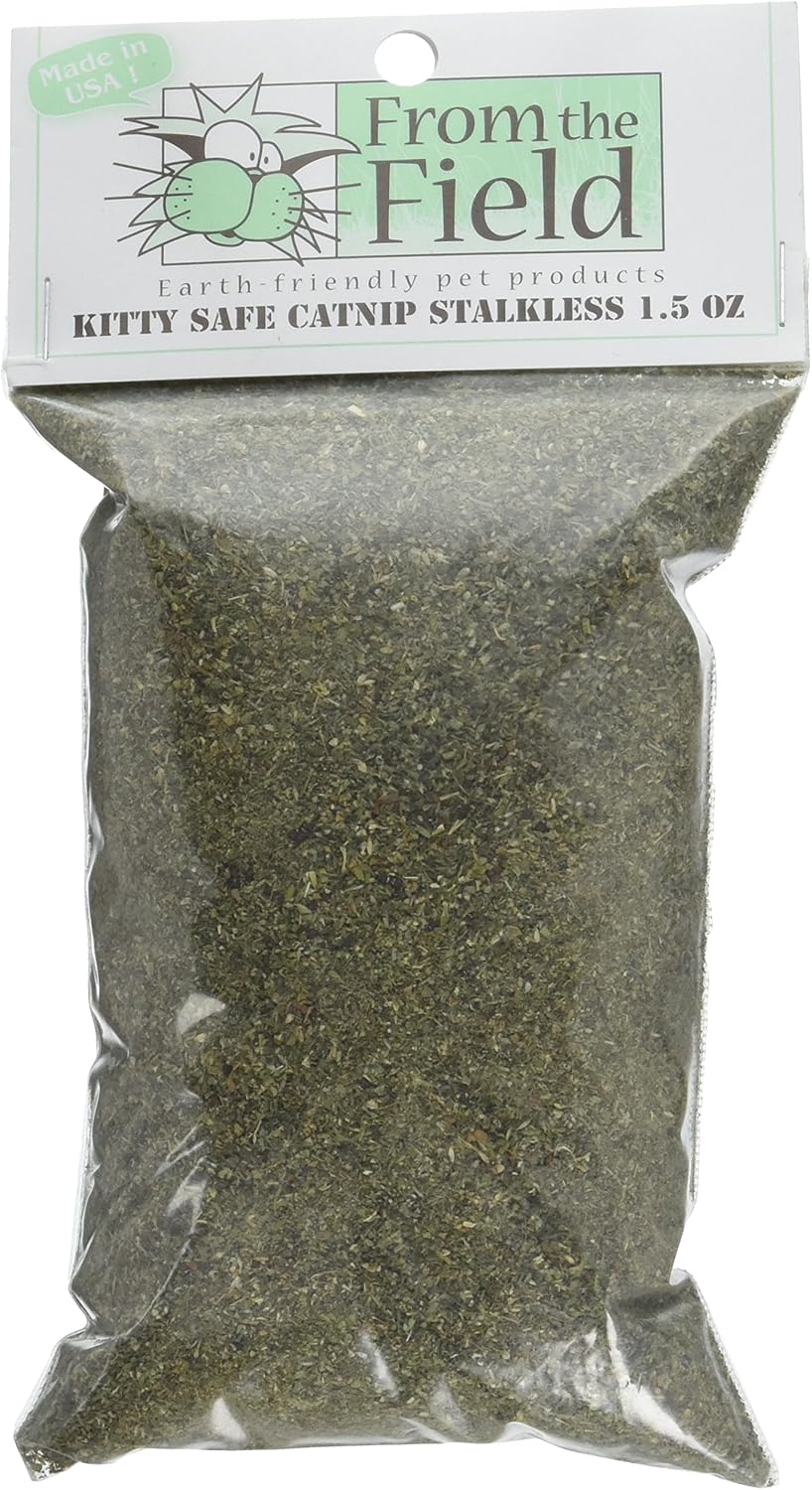 from The Field | Organically Grown Catnip Fine Ground Stalkless | 1.5 Oz Bag