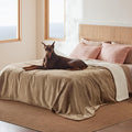 Bedsure Waterproof Blanket for Bed Soft Sherpa Fleece Throw,King 108"x86"