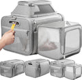Top-Side Expandable Pet Carrier, Treat Window,17x11x9.5 Airline Approved