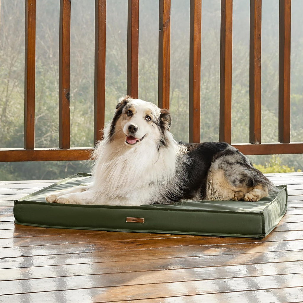 LE SURE Outdoor Waterproof Dog Beds Large Sized,Orthopedic Pet Mat,36x27In