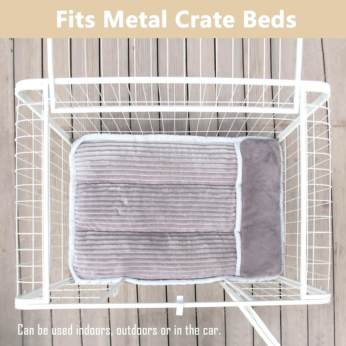 Dog Bed for Large Dogs, Dog Mattress with Pillow for Crate Kennel, Sofa pet Bed, Super Soft pet Bed for Medium, Jumbo, Small Dogs Breeds (Grey, Large-2:(36"x23"x3")