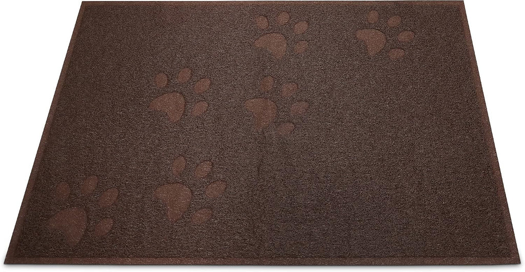 Andalus Extra Large Cat Litter Mat, Pack of 1 - Waterproof, Non-Slip & Easy to Clean Cat Litter Box Mat for Extra Efficient Pet Litter-Trapping, Brown (35” X 23”)