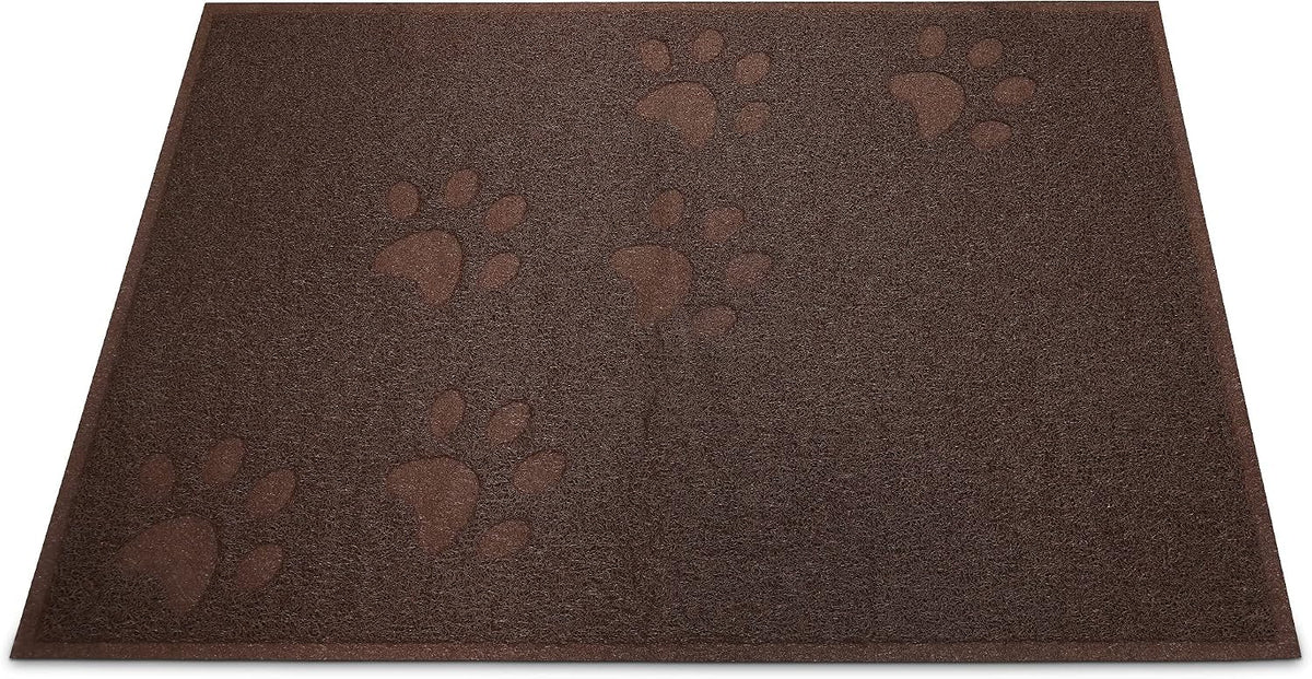 Andalus Extra Large Cat Litter Mat, Pack of 1 - Waterproof, Non-Slip & Easy to Clean Cat Litter Box Mat for Extra Efficient Pet Litter-Trapping, Brown (35” X 23”)