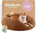 Bedsure Calming Dog Bed Medium Size Dog Donut Washable Pet Bed,30ins Copper