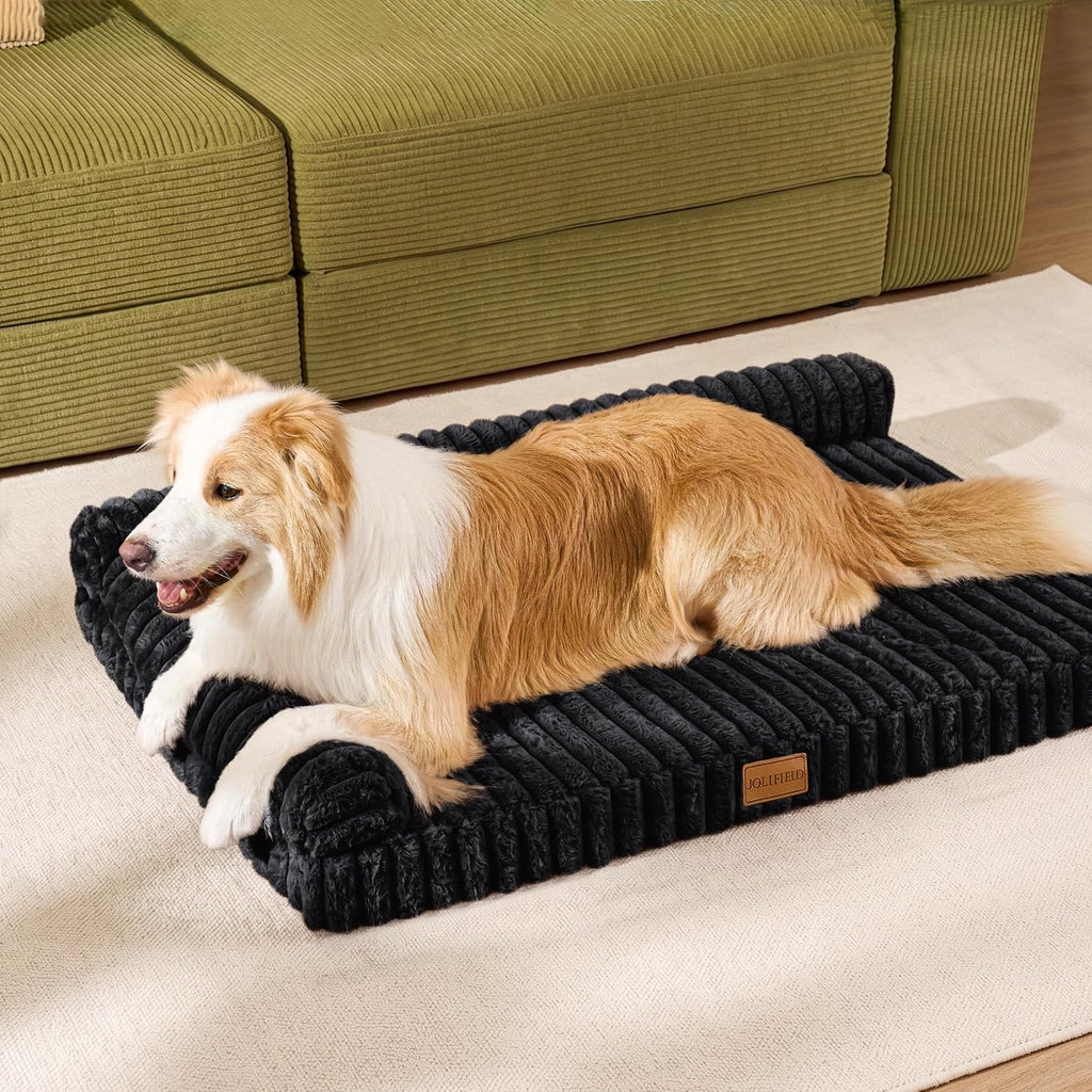 Orthopedic Large Dog Bed Furry Pet Bed, Washable Cover 36''X24''