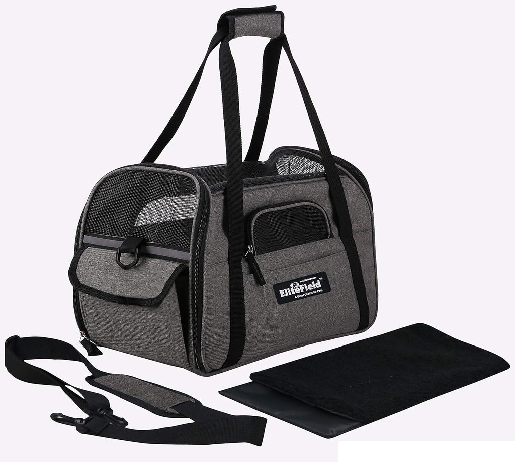 EliteField Soft-Sided Pet Carrier for Cats & Small Dogs (3-Year Warranty)