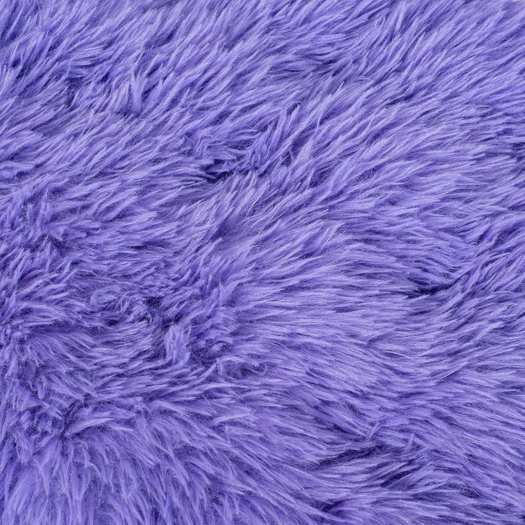 Machine Washable Dog Bed, Deluxe Plush Dog Crate Pad and Cat Bed, Anti-Slip Bottom Kennel Pad Mat, Fuzzy Pet Beds for Large, Medium, Small Dogs Breeds (Violet, 36.0" L x 24.0" W x 3.0" Th x 1 Pack)