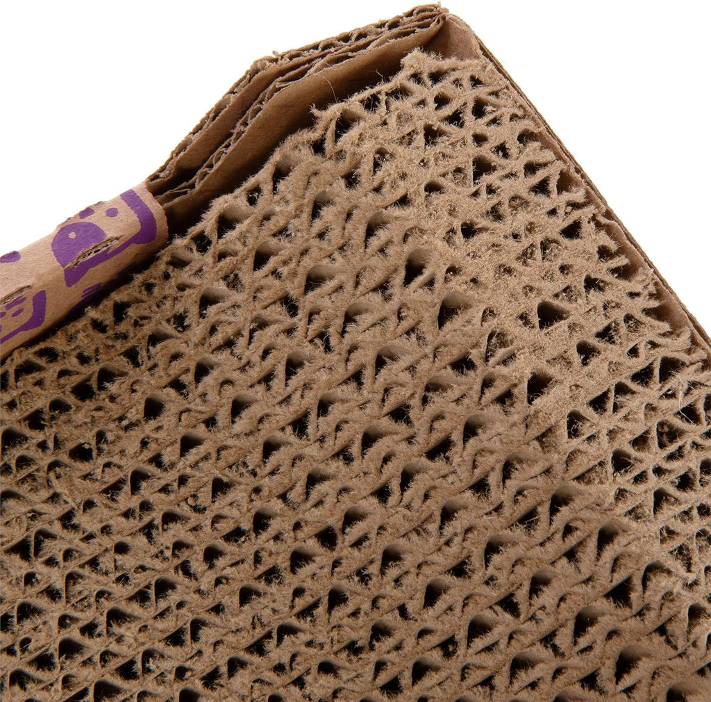 SmartyKat Super Scratcher Chaise Corrugated Cat Scratcher,Catnip Infusion Technology - Brown,One Size,(Pack of 6)