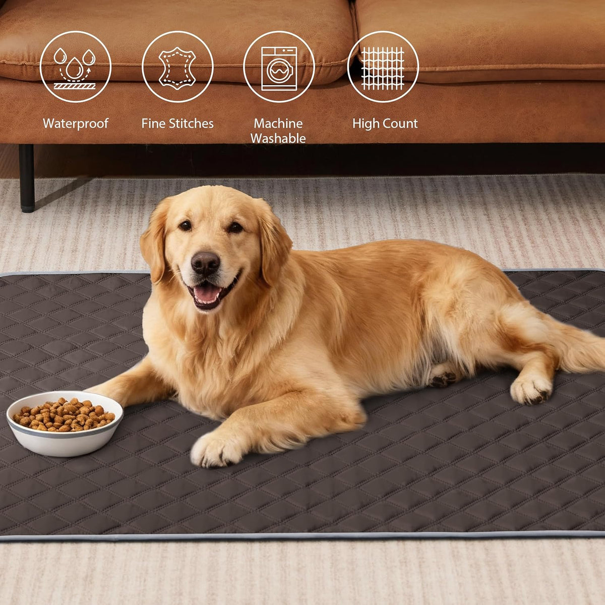 Eterish Reusable Washable Pee Pads for Dogs Large/Extra Large 36'' x 41'' 2 Pack, Absorbent Pet Puppy Dog Training Pads Non-Slip, Waterproof Whelping Potty Pads for Dogs Leak-Proof
