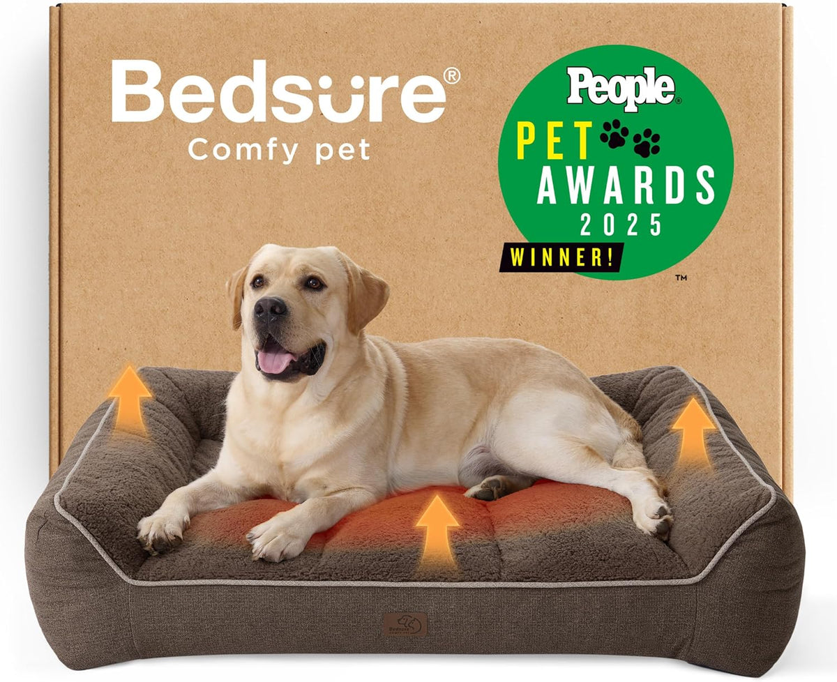 Bedsure SupportMax® Self Warming Orthopedic Dog Beds Large Sized Dog XL Pro