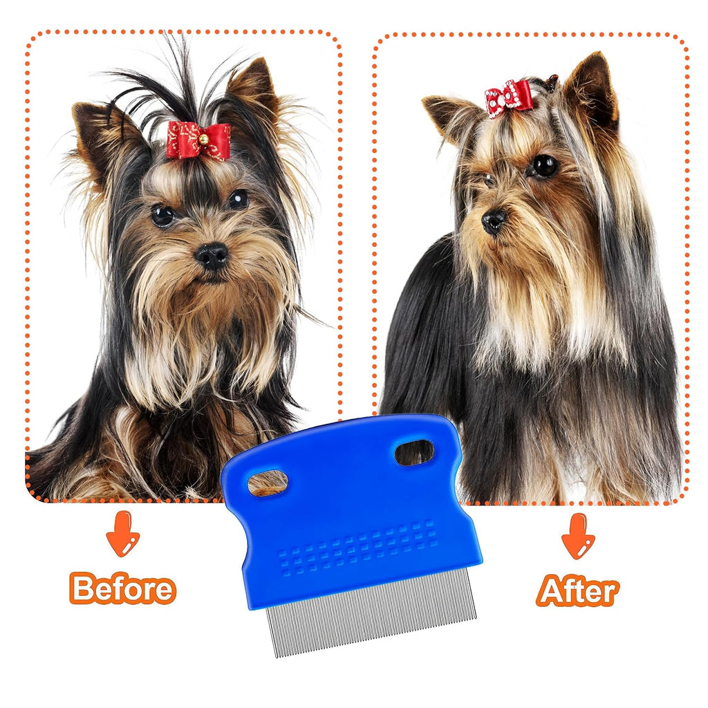 6 Pack Flea Lice Comb,dog eye comb, Flea and Tick Combs for Dogs & Cats