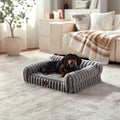 Orthopedic Dog Bed Small 24x18x8” Washable Cover Grey