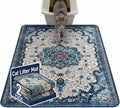 Hompet Cat Litter Mat 2 Pack, 48x60 Large Machine Washable Trapping Mats for Cats, Super Absorbent & Urine-Proof Cat Litter Box Mat for Floor, Waterproof & Non Slip Kitty Litter Rug