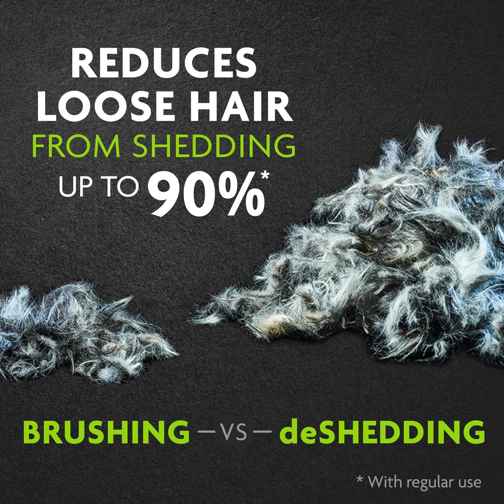 FURminator Large Dog Undercoat deShedding Tool for Long Hair | Reduces Loose Hair From Shedding, Easy Clean-Up, For Dogs Over 50 lbs, Use Weekly, Ergonomic Handle For Comfort 