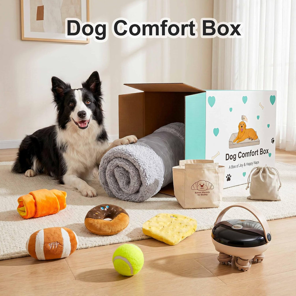 Orthopedic Dog Bed for Large Dog Senior Dog with Dog Massager, Pet Toys,36"